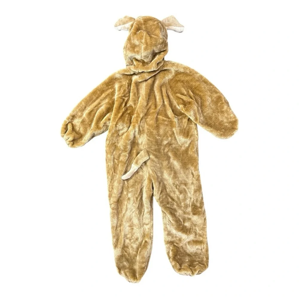 Dress Up America Brown Puppy Halloween Costume Hooded Jumpsuit Child M 8-10